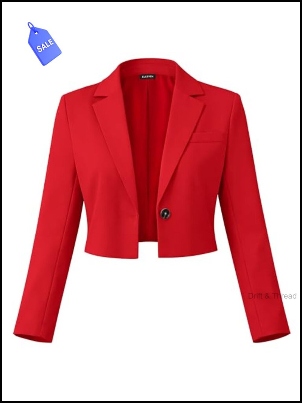 Cropped Blazer Business Casual Long Sleeve Slim Fit Jacket
